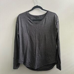 Long sleeve grey lululemon cotton shirt
